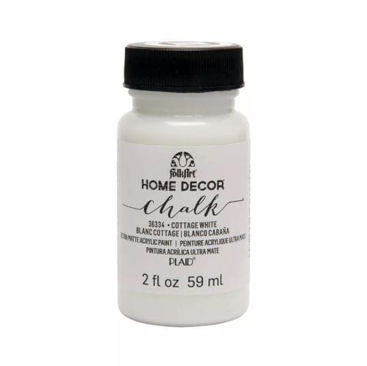 FolkArt Home Decor Chalk Paint - Cottage White 2 oz
