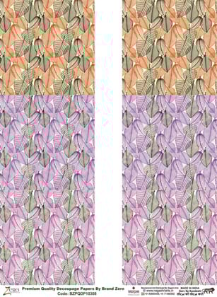 Brand Zero Premium Quality Decoupage Paper Pack of Two - Design Code: BZPQDP10308
