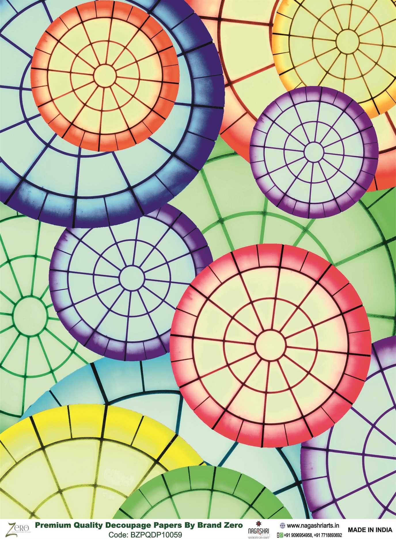 Brand Zero Premium Quality Decoupage Paper Pack of Two - Design Code: BZPQDP10059