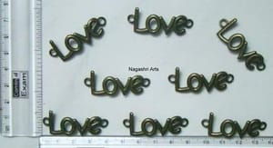 Brand Zero Metal Charms - Love Charms Pack of 5 Pcs