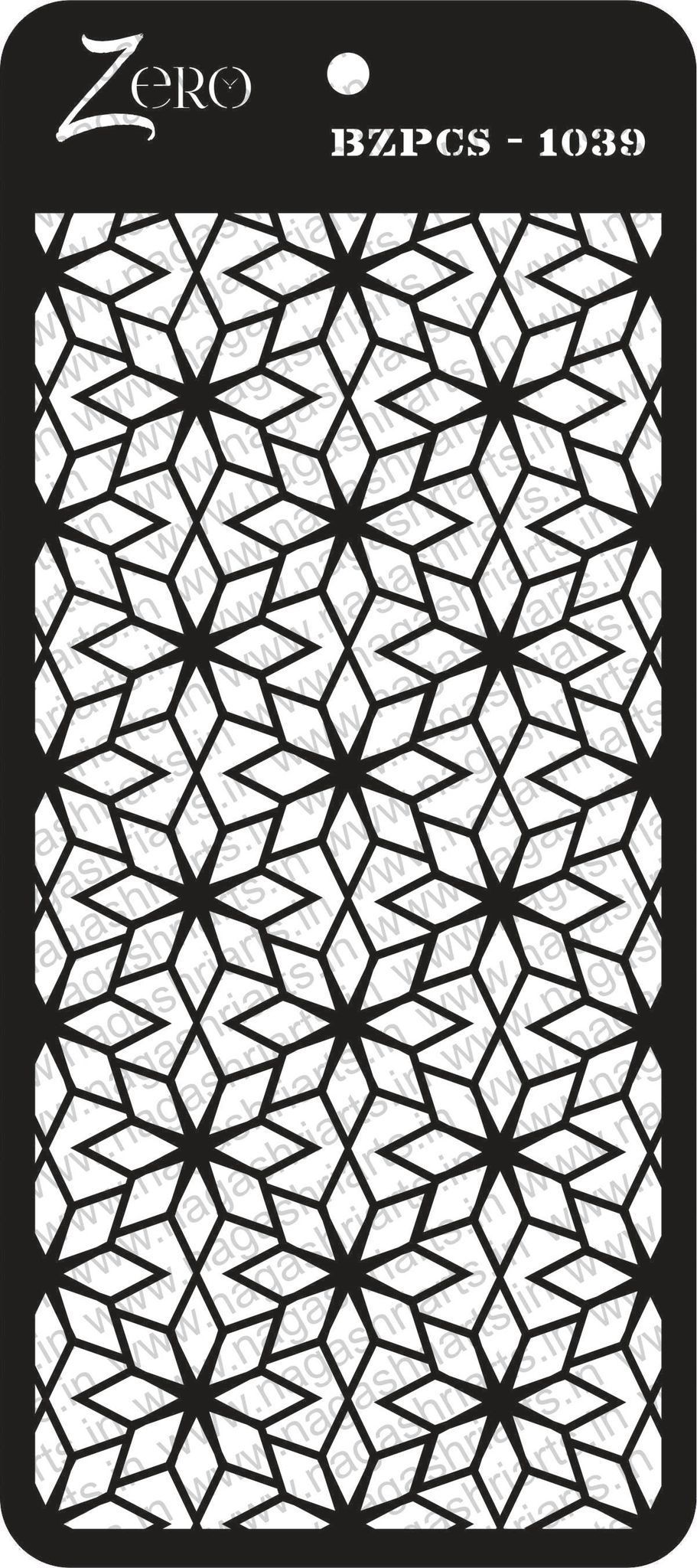 Brand Zero Pratibimb Craft Stencil - Select Your Preferred Size - Code: BZPCS-1039