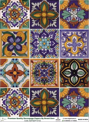 Brand Zero Premium Quality Decoupage Paper Pack of Two - Design Code: BZPQDP10102