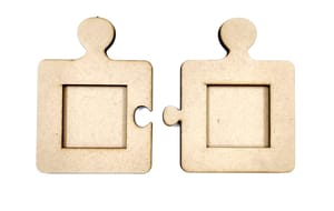 Brand Zero MDF Puzzle Photo Frame Combo of 2 Sets - 3.63 Inches By 5 Inches