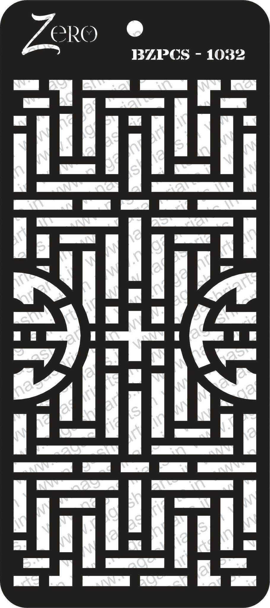 Brand Zero Pratibimb Craft Stencil - Select Your Preferred Size - Code: BZPCS-1032