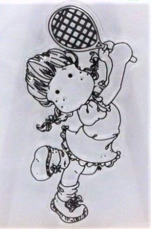 Clear Stamps Imported - Lovely Girl Design 8 - 9cm*6cm