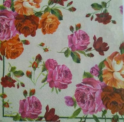 Decoupage Napkin / Tissue papers -  33cm by 33cm - Tiny Prints