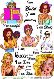 Brand Zero Pratibimb Transfer Sheets - BZPTS1002-Queen