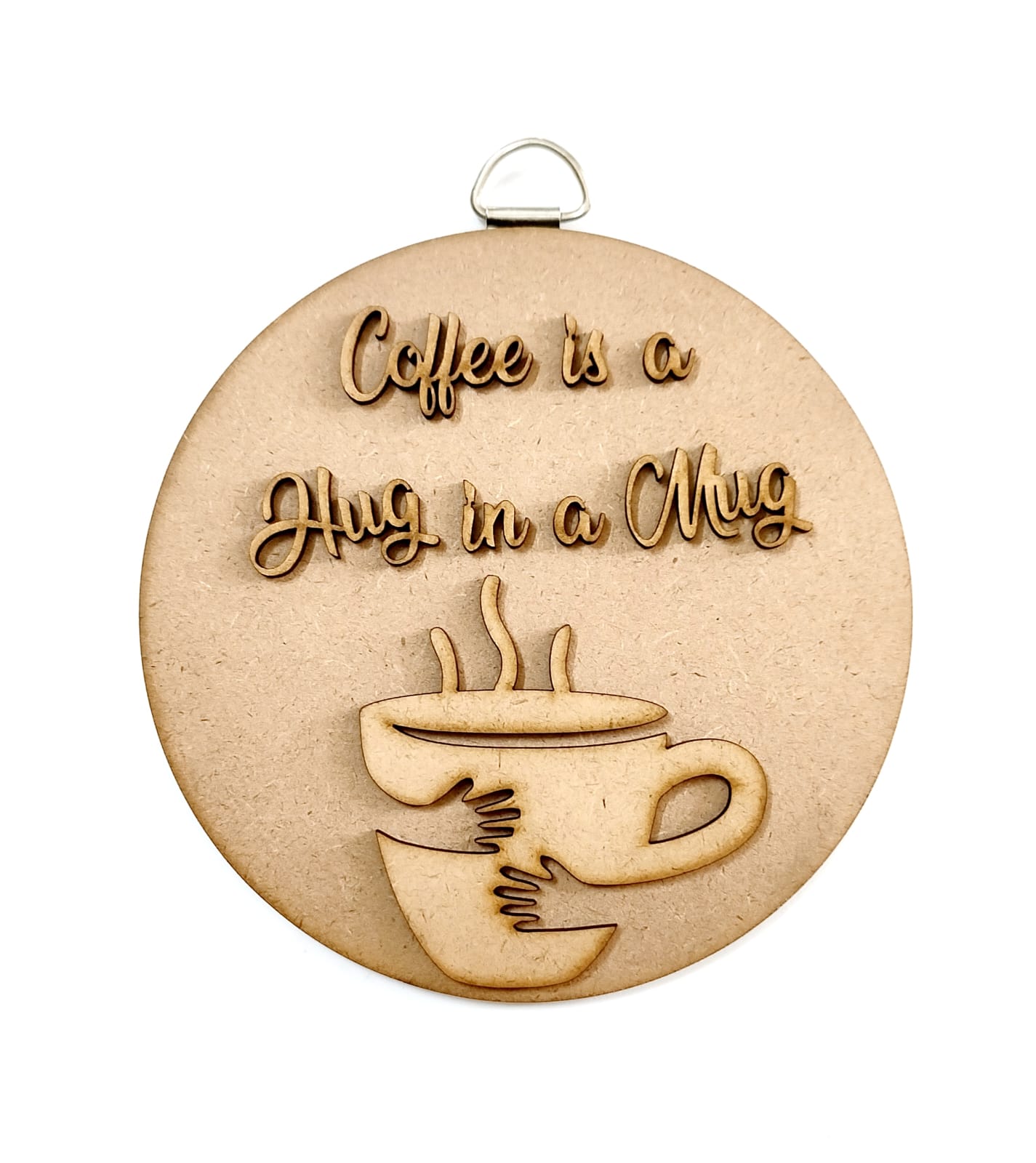 Brand Zero MDF Double Layered Fridge Magnet Design - Coffee Is A Hug In a Mug