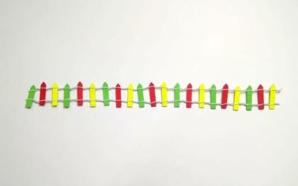 Handmade MDF and Wire Fence for Decoration - 3.0cm*30.0cm