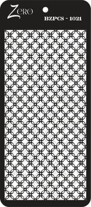 Brand Zero Pratibimb Craft Stencil - Select Your Preferred Size - Code: BZPCS-1021