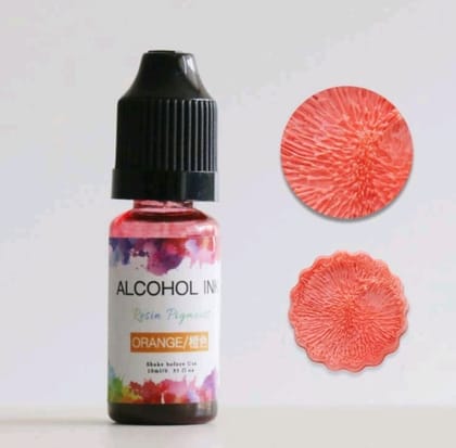 Alcohol Ink - Orange Color - 10 ml Resin Pigment