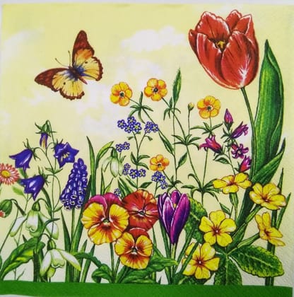 Decoupage Napkin / Tissue papers - 33cm by 33cm - GT1120