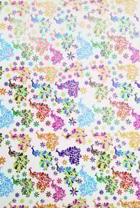 A4 Pattern Paper For Paper Crafts - Peacock  ,Pack of 10