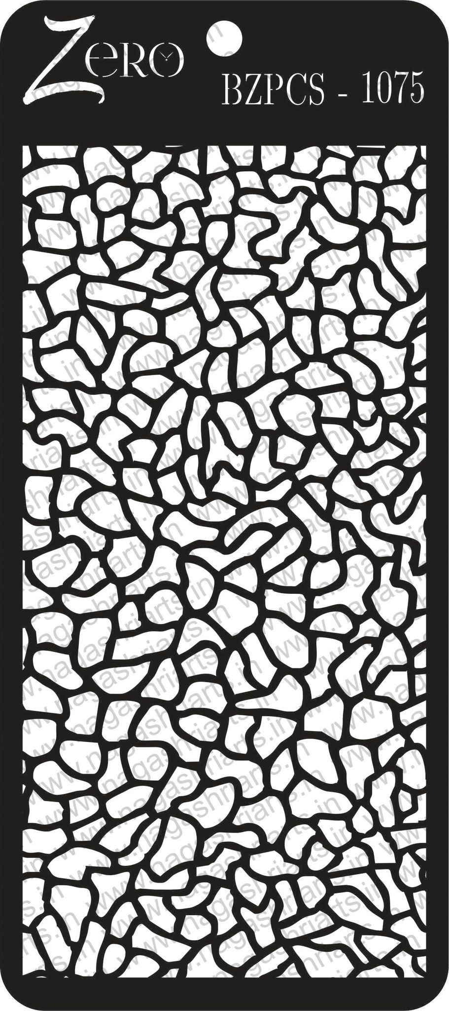 Brand Zero Pratibimb Craft Stencil - Code: BZPCS-1075 - Select Your Preferred Size