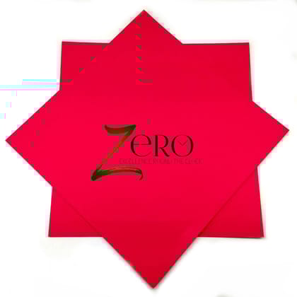 Brand Zero 250 Gsm Card Stock - 12 By 12 Inches Pack of 10 - Raspberry Red Colour