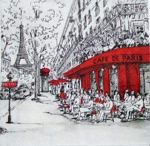 Decoupage Napkin / Tissue papers - 33cm by 33cm - Metro