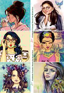 Brand Zero Pratibimb Transfer Sheets - Modern Women 1
