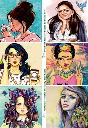 Brand Zero Pratibimb Transfer Sheets - Modern Women 1