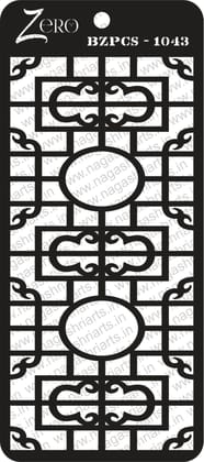 Brand Zero Pratibimb Craft Stencil - Select Your Preferred Size - Code: BZPCS-1043