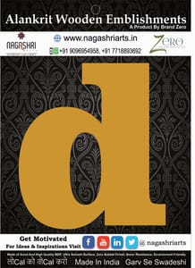 Brand Zero Alphabets, Numbers, Monograms - Lower Case D - CLBBT Font - Select Your Preference