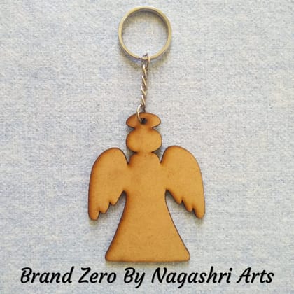 Brand Zero MDF Key Chain Angle Design - Select Your preferred Size & Thickness