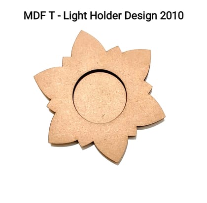 Brand Zero MDF Tea Light Holder Double Layer - Design BZMDFTEALHDDL2010