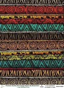 Brand Zero Premium Quality Decoupage Paper Pack of Two - Design Code: BZPQDP10124