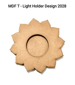 Brand Zero MDF Tea Light Holder Double Layer - Design BZMDFTEALHDDL2028