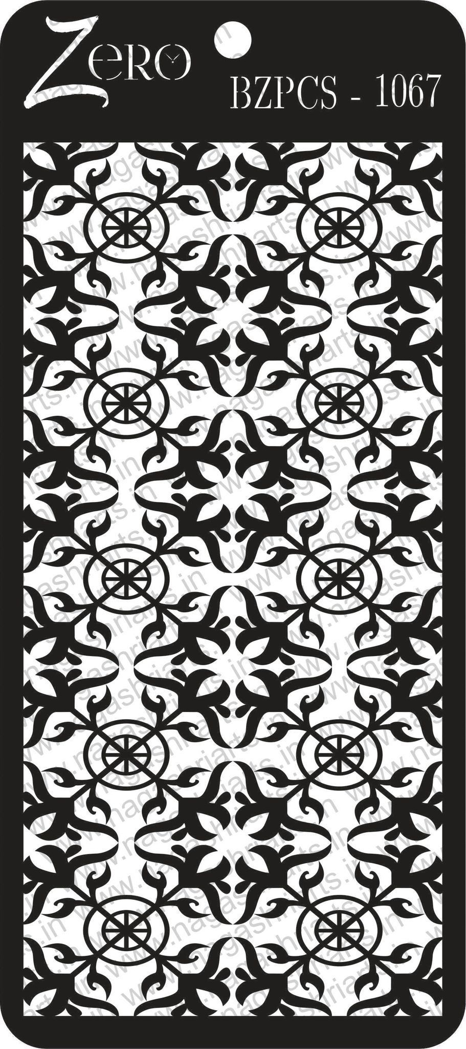 Brand Zero Pratibimb Craft Stencil - Code: BZPCS-1067 - Select Your Preferred Size
