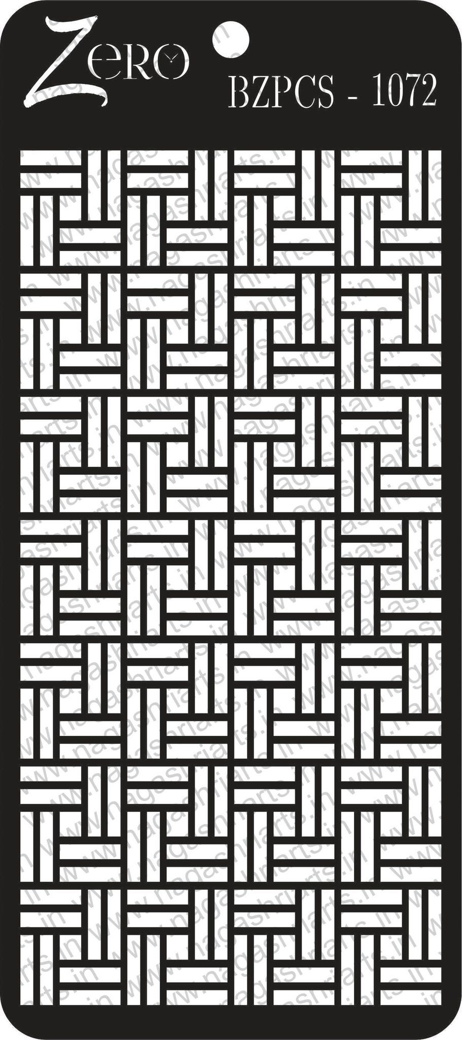 Brand Zero Pratibimb Craft Stencil - Code: BZPCS-1072 - Select Your Preferred Size