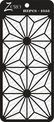 Brand Zero Pratibimb Craft Stencil - Code: BZPCS-1055 - Select Your Preferred Size