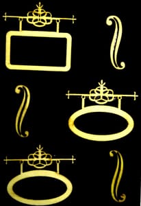 MDF Embellishments- Designs 5