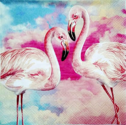Decoupage Napkin / Tissue papers - Phoenicopterus