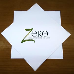 Brand Zero 250 Gsm Card Stock - 12 By 12 Inches Pack of 10 - White Colour