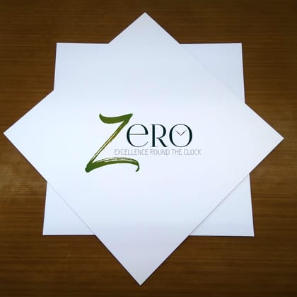 Brand Zero 250 Gsm Card Stock - 12 By 12 Inches Pack of 10 - White Colour