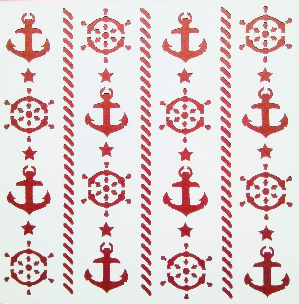 Anchor Background Stencil