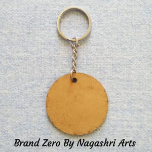 Brand Zero MDF Key Chain Round Design - Select Your preferred Size & Thickness
