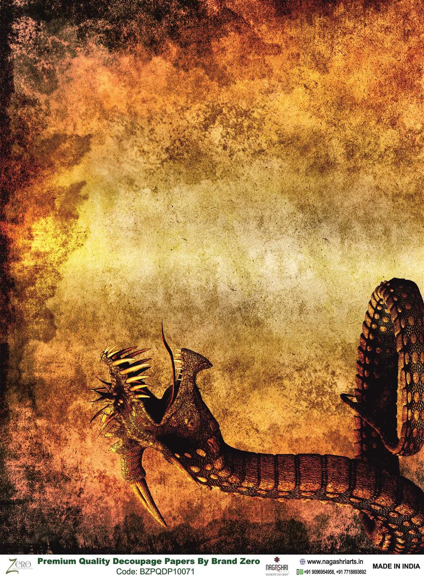 Brand Zero Premium Quality Decoupage Paper Pack of Two - Design Code: BZPQDP10071