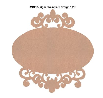 Brand Zero MDF Designer Name Plate Base - Design 1011 - Select Your Preference Of Size & Thickness Brand Zero MDF Designer Name Plate Base - Design 1011 - Select Your Preference Of Size & Thickness