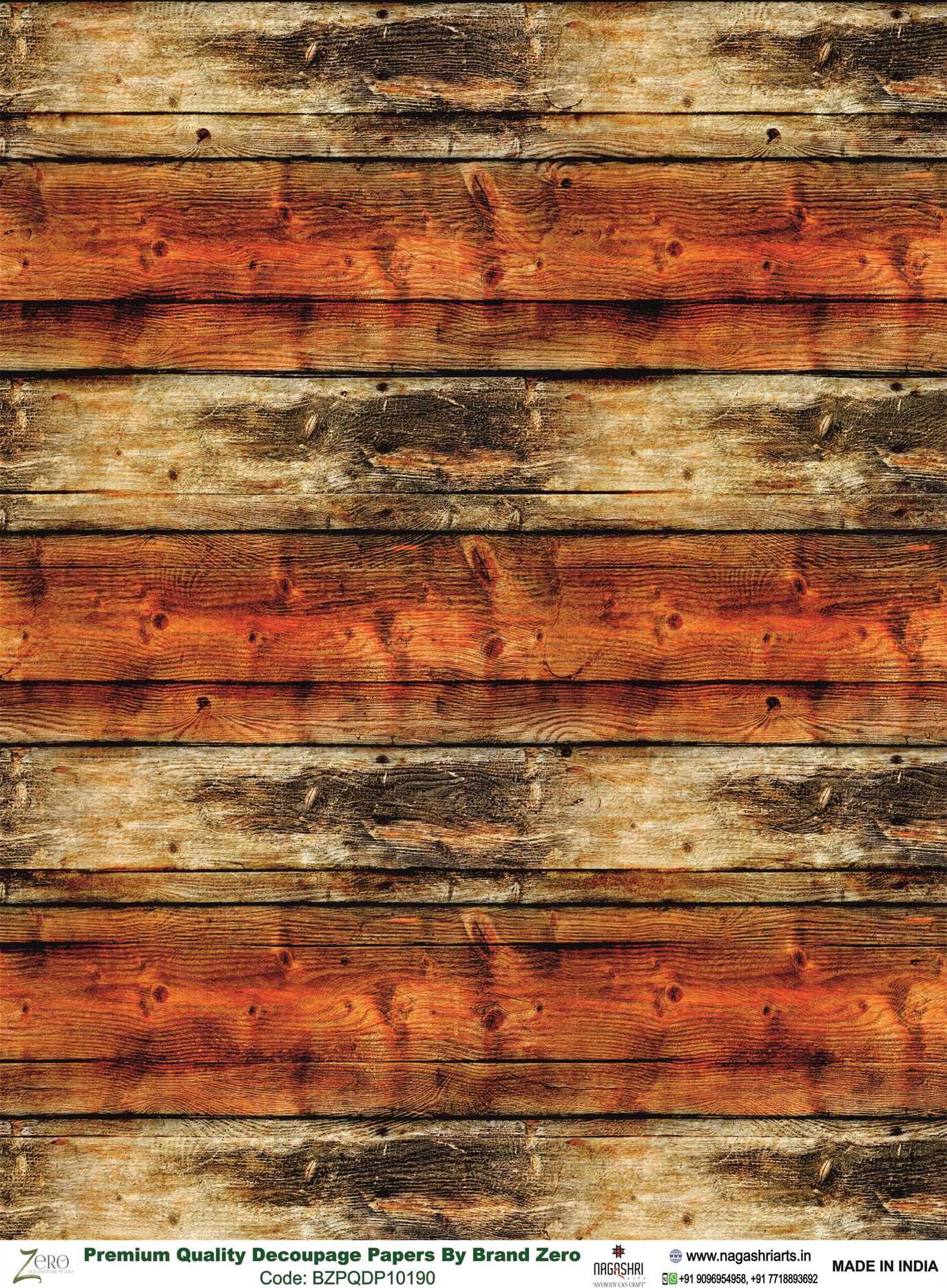 Brand Zero Premium Quality Decoupage Paper Pack of Two - Design Code: BZPQDP10190