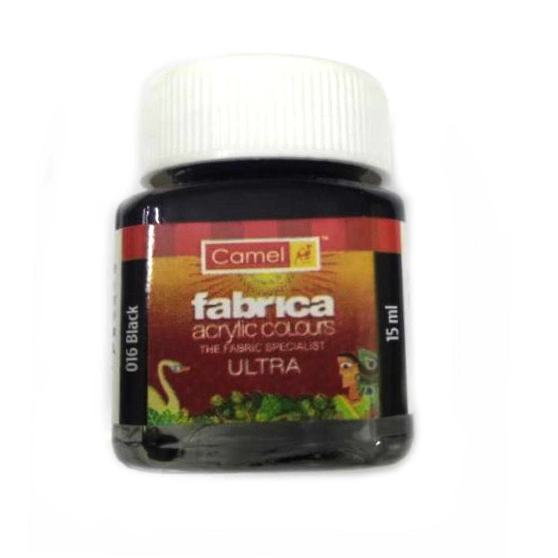 Camlin Kokuyo Fabrica Acrylic Color Ultra - Black 016 - 15 ml