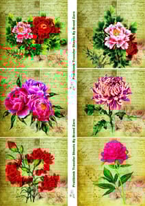 Brand Zero Pratibimb Transfer Sheets -  Floral's s Tile