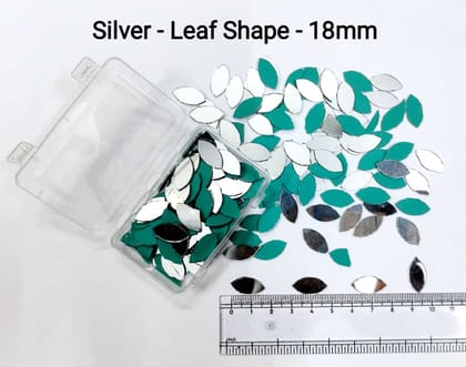 Silver Mirror Cutouts for Lippan Art - Leaf / Eye Shape - 18mm - Select Your Quantity Silver Mirror Cutouts for Lippan Art - Leaf / Eye Shape - 18mm - Select Your Quantity