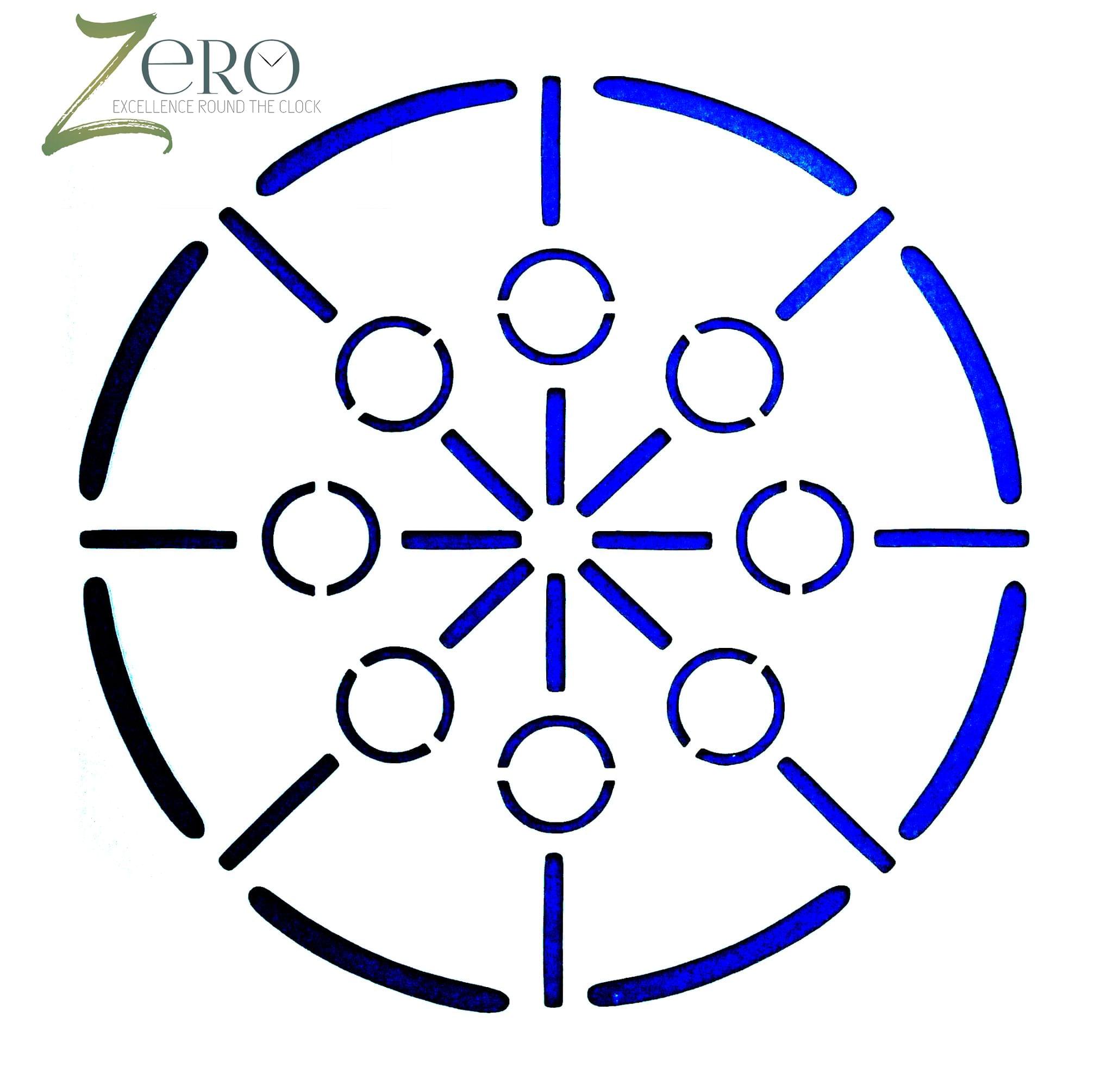 Imported Stencils- 5"*5"- Circle And Lines Design Background