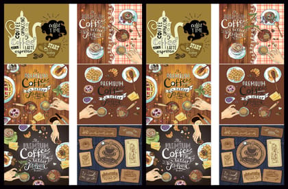 Brand Zero Luxury Speciality Decoupage Paper - Coffee Time