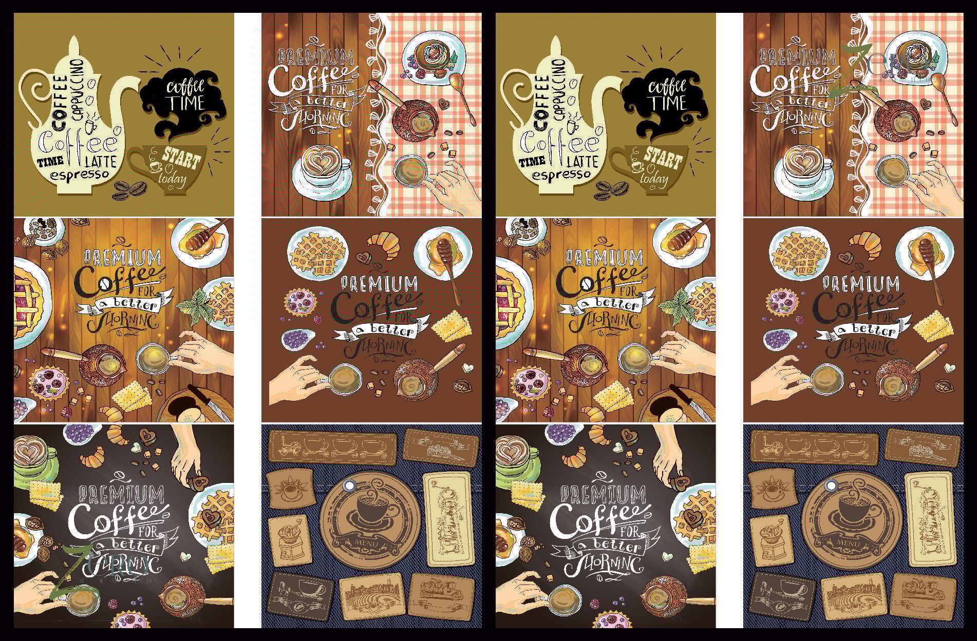 Brand Zero Luxury Speciality Decoupage Paper - Coffee Time