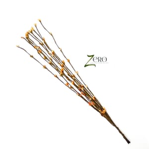 Bunch of 10 Pcs Two Tone Pollan Sticks Dual Color - Light Orange And Red