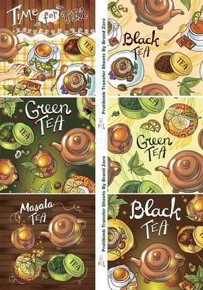 Brand Zero Pratibimb Transfer Sheets - Tea Lovers