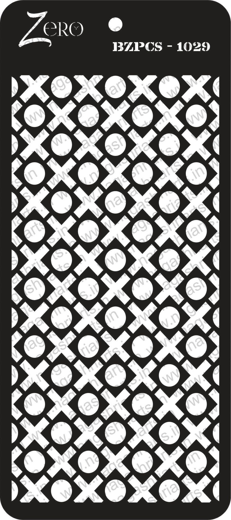 Brand Zero Pratibimb Craft Stencil - Select Your Preferred Size - Code: BZPCS-1029