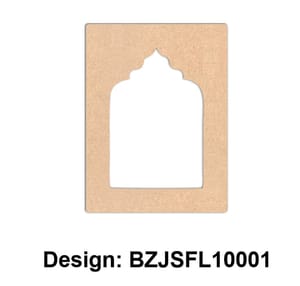 Brand Zero Plain MDF Diy Jharokha Base - Single Frame Layer - Design BZJSFL10001 - Select Your Preference Of Size & Thickness Brand Zero Plain MDF Diy Jharokha Base - Single Frame Layer - Design BZJSFL10001 - Select Your Preference Of Size & Thickness
